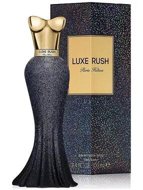 Paris Hilton Luxe Rush Glitter Black & Gold Dress Bottle